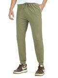 Xyxx Men Terry Cotton-Blend Joggers, Regular Fit, Solid, Pack Of 1, Xyjog19M, Tea White, M