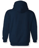 Adro Men'S Cotton Neck Hooded Sweatshirt (H22-M-Lnn-Nb_Navy_M)