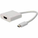 Addon 20Cm (8In) Usb 3.1 Type (C) Male To Hdmi Female White Adapter Cable