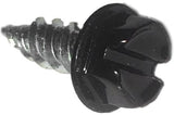 SCREWIT Black Gutter Screws #8 x 1/2 Inch - Downspout & Zip Screws, Self-Drilling Sheet Metal Screws with 1/4 Hex Head, Color-Ma