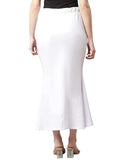 Greciilooks Microfiber Saree Shapewear Petticoat For Women, Cotton Blended Shape Wear For Saree(White&Mustard_M)