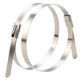 Gati Exports Cable Tie (Stainless Steel) Pack Of 100Pcs Flame Retardant And Can Withstand Extreme Temperature Conditions (SsC