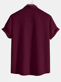 Leriya Fashion Men'S Solid Regular Fit Shirt (Lf-Ms-6246_Maroon,MaroonApparel,L