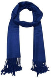 Kosweem Plain Fashionable Winter Wear Thin Scarf/Stole/Shawl For Baby Girls Womens (Navy Blue)