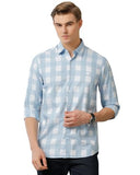 Adro Elegant Essentials Giza Cotton Men'S Casual Shirts (Shi-Ch-Sk_Skyblue_L)