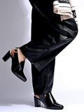 Shoetopia Pointed Toe Black Pumps For Women & Girls /Eu40,Black,7,B0F317NY8Z