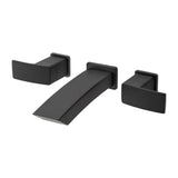 Pfister LG49DF3B Kenzo 2-Handle 8 Wallmount Bathroom Faucet, Matte Black, 3-Hole