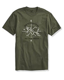 Adro Die With Memories Not With Dreams Mens Printed T-Shirt (S, Olive Green)