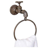 Water Spigot Towel Ring Box of 2