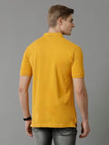 Adro Premium Cotton Polo For Men (P23-H-Pln_Mustard_ L)