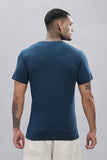 Adro Men'S V Neck Solid Cotton T-Shirt (Vn-M-Pln-Sb_Teal_2Xl)