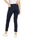 Inkd Women'S Contrast Stitch Stretchable Skinny Fit Jeans,Dark Night,Dark Night,36