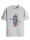Adro Men'S Graphic Printed 100% Cotton T-Shirt - Regular Fit, Printed T-Shirts For Men (Rn24-Ftr-Gr_Grey_2Xl)