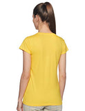 Rupa Women'S Solid Regular Fit T-Shirt (Sltvn08Vylw_Yellow_M