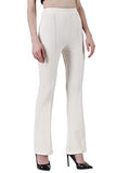 Leriya Fashion Women'S Regular Trousers (Lf-Tr-702-S) White