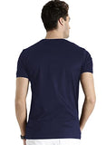 Adro Men'S V Neck Combo Plain Cotton T-Shirts_Vcm2-Pln-Nb-Sb-2Xl