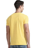 Adro Men'S Believe Design Printed T-Shirt (Xl, Light Yellow)