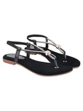Shoeopia Embellished Strap Silver Flat Sandals For Women & Girls /Eu41,Silver,8,B0DZVNVFPZ