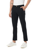 Fyltr Men'S Straight Fit Stretch Cotton Khaki Trousers - Soft Handfeel,Black Beauty,Black Beauty,28