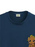 ADRO Tshirt for Men | Anime T Shirt for Men | 100% Cotton Tshirt | Graphic Printed T-Shirt | Chest Printed Tshirt | Groot Anime Tshirt | T-Shirts| RN24-STICK-GROO-SB-XL Teal,Teal