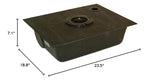 Icon 00437 Bottom Drain Holding Tank With All Fittings Ht630Bsbd - 22.5 X 18.5 X 6
