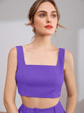 Kotty Women'S Solid Relaxed Fit Sleeveless Co-Ord Top And Trouser Set. Lavendor,LavendorApparel,L