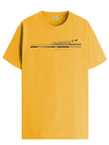 Adro Men'S Graphic Printed 100% Cotton T-Shirt - Regular Fit, Printed T-Shirts For Men (Rn24-Rac-Mu_Mustard_2Xl)