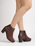 Shoetopia Girls Bt-3407 Brown Ankle Boot - 3 Uk (Girls-Bt-3407-Brown),Brown,3,B0CQK6MX89