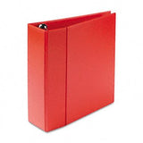 Avery Nonstick HeavyDuty Vinyl EZD Binder BNDR,RNG,11X8.5,4IN,RD 669RGHH (Pack of5)
