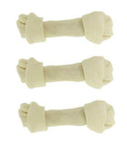 Top Dog Chews - Natural Beef Rawhide Bones (3 Pack), 8-10 Long-Lasting Dog Bones for Aggressive Chewers, Digestible Dog Treats f