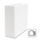 Business Source DRing Binder, w/Pockets, 4 Capacity, White (Units per case: 3)