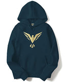 Adro Men'S Cotton Neck Hooded Sweatshirt (H20-Gl-Bir-Sb_Teal_Xl)