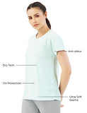 PUMPD Womens Solid Athletic Fit T-Shirt (PUMSS23WTP-007_Hint o Mint XXL)