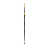 KINGART Premium Original Gold 937510/0 MIDLENGTH LINER Series Artist Brush, Golden Taklon Synthetic Hair, Short Handle, for Ac
