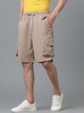 Kotty Men'S Cargo Shorts With Multiple Pockets Ideal For Hiking & Adventure(Beige,L)