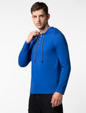 Fyltr Men'S Casual Hoodie T-Shirt - Contrast Drawstring | Metal Button Accents | Casual Winterwear For Men,Cosmic Cobalt,Cosmic Cobalt,2Xl