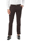 Fyltr Men'S Straight Fit Stretch Cotton Khaki Trousers - Soft Handfeel,Reindeer Brown,Reindeer Brown,28