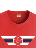 Adro Men'S Solid Regular Fit T-Shirt (Rn24-Cap-Rd_Red,RedApparel,L