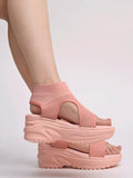 Shoetopia Women'S Platform Heel Sandal,Pink,8,B0DDJL2WTS