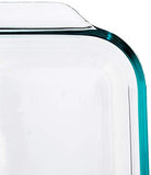Pyrex 2Piece Basics Value Pack1-Basics 8/2 Dish1-Basics 3 Quart Oblong Bake Dish, 2.2, Clear