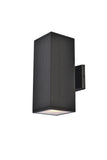 Living District Raine 1-Light Aluminum Outdoor Wall Light In Black Finish
