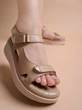 Shoetopia Comfortable Tan Doctor Sole Heels For Women /Eu40,Tan,7,B0DNXNDVKF