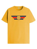 Adro Men'S Solid Regular Fit T-Shirt (Rn24-Cap-Mu_Mustard,MustardApparel,XL