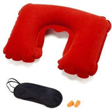 Shoparam 3 In 1 Tourist Neck Travel Pillow With Cushion CarEye Maks Sleep Rest Shade & Ear Plug
