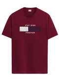 Adro Mens Flag Printed Cotton T-Shirt_Rn24-L2-Flag-Mr-S Maroon