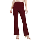 Leriya Fashion Women'S Regular Trousers (Lf-Tr-705-M) Maroon