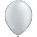 Qualatex 11 Metalic Silver Balloons (100ct) by Pioneer Balloon Company