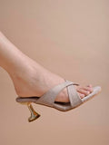 Shoetopia Embellished Golden Sparkle Block Heeled Sandals For Women & Girls /Eu39,Gold,6,B0DK74TL2F