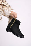 Shoetopia Women'S Flat Boots,Black,7,B0CSPJRWF8
