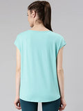 Enamor Women'S Slim T-Shirt (E131_Blue Turquoise Zodiac Graphic Xl)